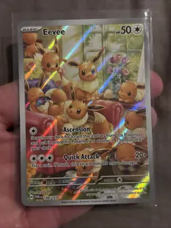Evee Illustration Rare 188/167 Twilight Masquerade Pokemon Card - Image 3