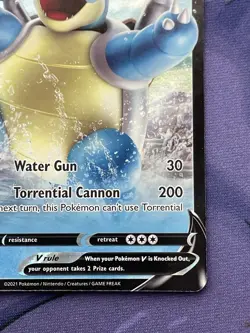 Blastoise V SWSH101 Black Star Promo Pokemon Sword & Shield Ultra Rare NM/M Card - Image 4