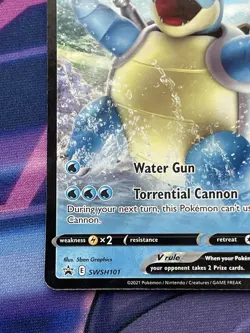 Blastoise V SWSH101 Black Star Promo Pokemon Sword & Shield Ultra Rare NM/M Card - Image 5
