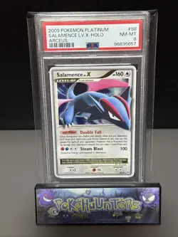 Pokemon Card Salamence LV X 98/99 Platinum Arceus Holo Rare PSA 8 NM MT - Image 1