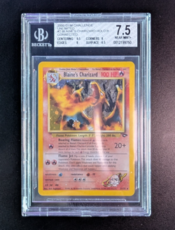 Blaine’s Charizard 2/132 Gym Challenge Unlimited Pokemon Card Corrected BGS 7.5 - Image 1