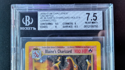 Blaine’s Charizard 2/132 Gym Challenge Unlimited Pokemon Card Corrected BGS 7.5 - Image 5