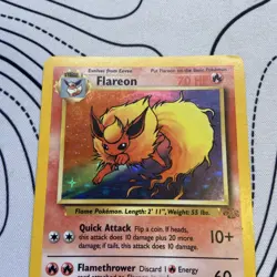 Flareon Holo 3/64 Jungle Unlimited Pokemon Card MP - Image 3