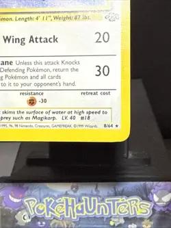 Pokemon Card Pidgeot 8/64 Jungle Set Holo Rare WOTC Played 2 - Image 4