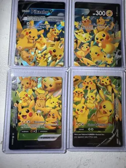 Pikachu V-Union [Set of 4] SWSH: Sword & Shield Promo Cards Holo - Image 1