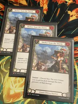 3x Flesh and Blood FAB Shelter from the Storm NM 1st Edition The Hunted - Image 1