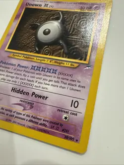 Pokemon Card - Unown [X] Neo Destiny 30/105 Rare WOTC TCG TRADING - Image 2