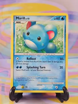 Pokemon TCG Diamond & Pearl Card | Marill Lv. 12 88/130 Common - Image 1