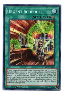 Yu-Gi-Oh Card: Urgent Schedule LDS2-EN125 Super Rare 1st Edition! NM - Image 1