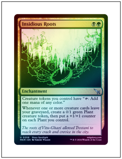 1x Insidious Roots, Foil, Magic the Gathering MTG NM - Image 1
