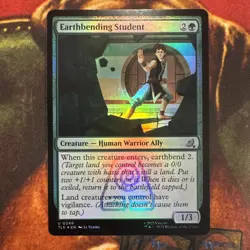 Earthbending Student Foil Near Mint English MTG Magic The Gathering - Image 1