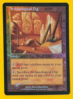 MTG ARCHAEOLOGICAL DIG (Foil) Invasion (OldManMTG 011-840) - Image 1