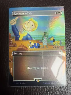Mtg PIP Fallout- Ravages Of War -Foil-NM - Image 1