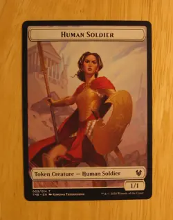 MTG Human Soldier Token 1 A THP 002/014 MP - Image 1