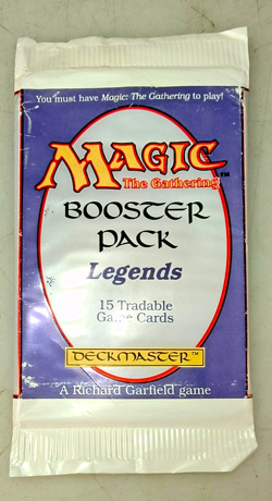 Legends 1994 "Empty" Booster Pack Wrapper MTG Magic the Gathering - Image 1
