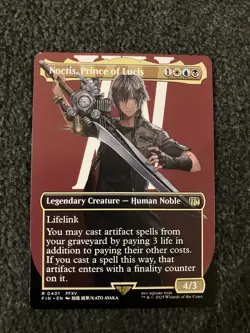 Magic The Gathering MTG - Noctis, Prince of Lucis (Borderless) - Final Fantasy - Image 1