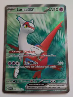 Latias ex 220/191 Full Art Ultra Rare Surging Sparks Pokemon TCG Near Mint - Image 1