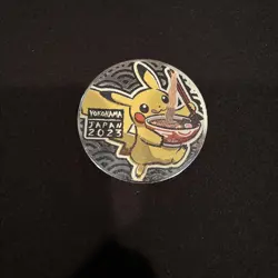 Pokemon 2023 Japan World Championship Pikachu Jumbo Coin Yokohama - Image 1