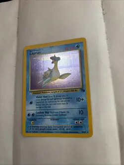 Pokemon Lapras Holo Rare Unlimited Fossil, 10/62, NM/LP Condition - Image 3