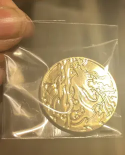 Pokemon TCG Charizard and Mewtwo UPC Metal Gold Coins - Image 1