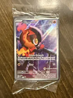 Sealed Phantasmal Flames Pokemon Center ETB Stamped Promo Charcadet - Image 1