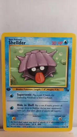 Shellder 1st Edition [MP] - Pokemon TCG Fossil 54/62 [Common] - Image 1
