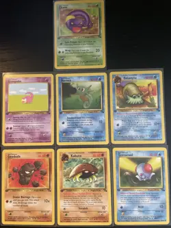 Pokemon 1st Edition Fossil Set Lot - Image 1