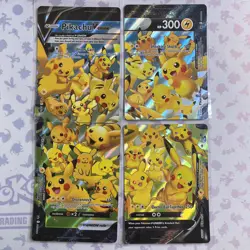Pokemon Pikachu V-Union Complete Set Near Mint SWSH139 SWSH140 SWSH141 SWSH142 - Image 1