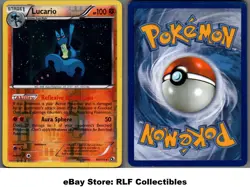 2013 Pokemon, Legendary Treasures, #80/113 Lucario, Reverse Holo Rare - Image 1