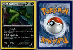 2015 Pokemon, XY BREAKthrough, #88/162 Cacturne, Reverse Holo Uncommon - Image 1