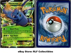 2014 Pokemon, XY Furious Fists, #4/111 Heracross EX, Holo Ultra Rare - Image 1
