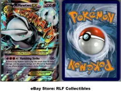 2015 Pokemon, XY BREAKthrough, #63/162 M Mewtwo EX, Holo Ultra Rare (b) - Image 1