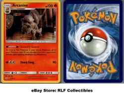2019 Pokemon, S&M Detective Pikachu, #6/18 Arcanine, Holo Rare - Image 1