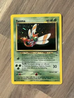 Yanma Holo Pokemon WOTC 2001 Neo Discovery 17/75 Orb NM Pack Fresh - Image 1
