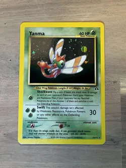 Yanma Holo Pokemon WOTC 2001 Neo Discovery 17/75 Orb NM Pack Fresh - Image 3