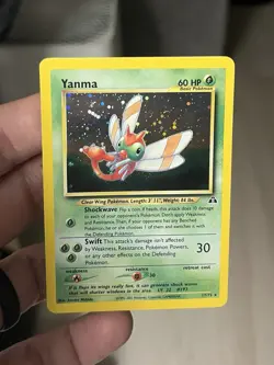 Yanma Holo Pokemon WOTC 2001 Neo Discovery 17/75 Orb NM Pack Fresh - Image 5