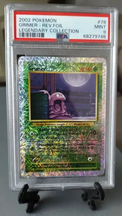 Pokemon Legendary Collection Reverse Holo Grimer 78/110 PSA 9 MINT Graded - Image 1