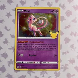 Pokemon TCG Celebrations Mew Holo Rare 011/025 - Image 1