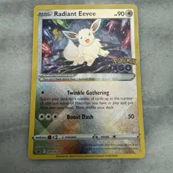 Radiant Eevee SWSH230 - Pokemon GO Promo - Near Mint - Radiant Holo Rare - Image 1