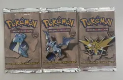 Pokemon Fossil Booster Pack Factory Sealed 1999 -All 3 Artworks All Packs Heavy 742818061599 - Image 5