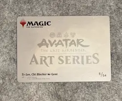 GOLD STAMPED - Ty Lee, Chi Blocker Art Card 5/54 MTG ATLA - Image 2