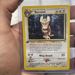 Noctowl 42/111 Uncommn Non-Holo 1st Edition Neo Genesis Set Pokemon Card LP WOTC - Image 1