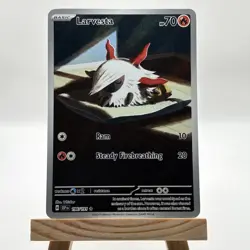 Pokemon Card TCG - Larvesta 196/191 Illustration Rare Surging Sparks Near Mint - Image 1