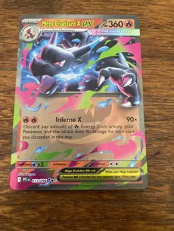Mega Charizard X EX 13/94 Phantasmal Flames Rare Pokemon Card - Pack Fresh NM - Image 1