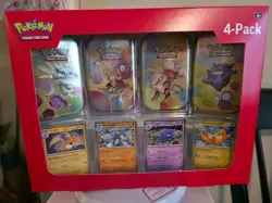 Pokemon Scarlet & Violet 151 (4 Mini Tins + 4 Promo Cards) Nintendo - Image 1