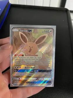 Eevee GX SM233 Full Art Holo Pokemon TCG Sun and Moon Black Star Promo Card NM - Image 2