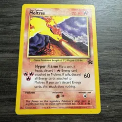 Moltres 21 Black Star Promo Rare Pokemon Card - Image 1