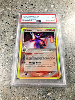 Pokemon TCG Cards Mewtwo 12/113 Delta Species Holo Rare PSA 8 NM-MT - Image 1