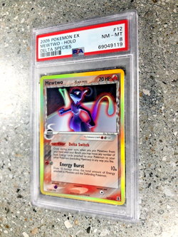 Pokemon TCG Cards Mewtwo 12/113 Delta Species Holo Rare PSA 8 NM-MT - Image 4