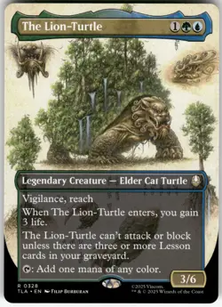 MTG - The Lion-Turtle (Borderless) 328 Avatar: The Last Airbender R - Image 1